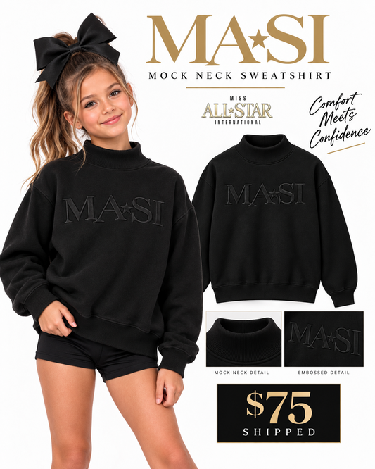 MASI Mockneck Embroidered Sweater
